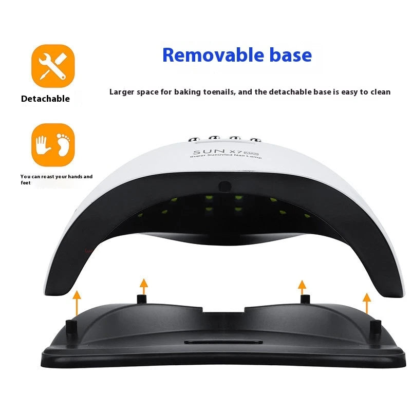 180W UV LED Nail Lamp X7MAX – 57-Bead Gel Polish Dryer UV LED Nail Lamp QXL