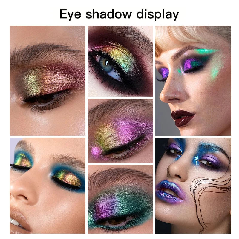 Multi-Chrome Chameleon Eyeshadow Shifting Pigment Powder Holographic Eyeshadow Pigment QXL