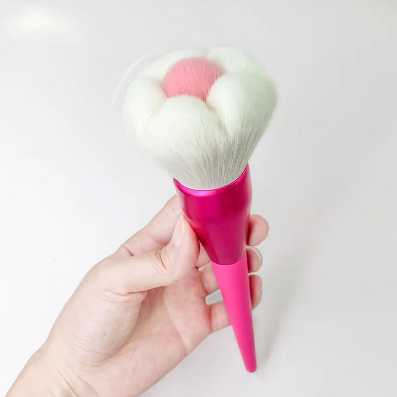 Rose Petal Kabuki Powder Brush | Soft Synthetic Makeup Tool Kabuki Powder Brush QXL