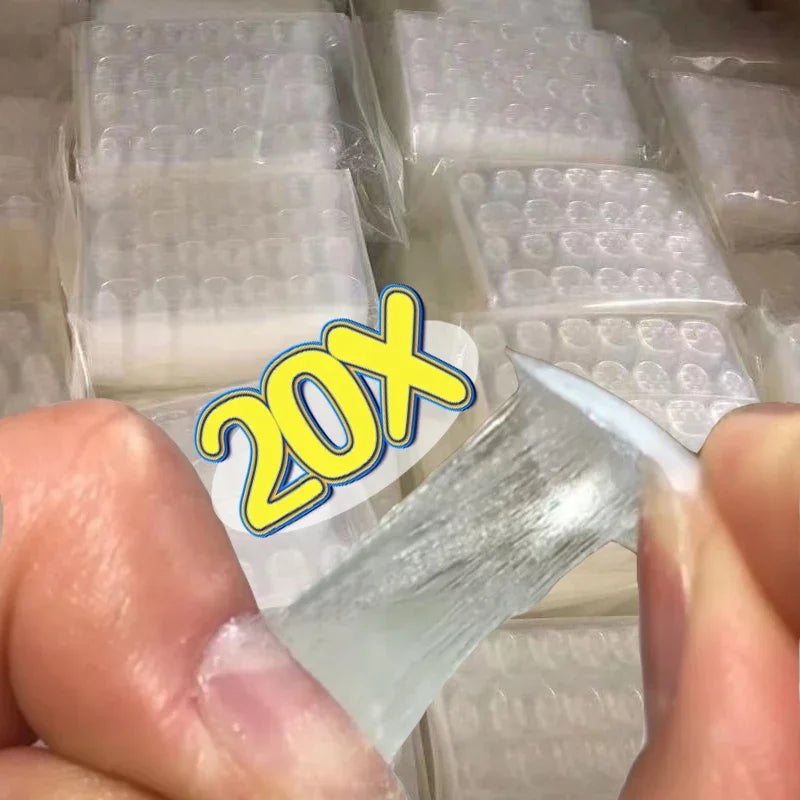 UV Jelly Nail Adhesive Tabs 20-Sheet | Waterproof False Nail Glue Nail Adhesive Tabs QXL