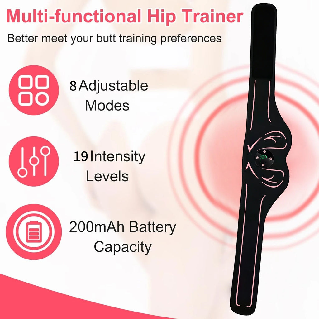 EMS Hip Massager & Glute Trainer | Rechargeable Muscle Toner EMS Muscle Toner QXL