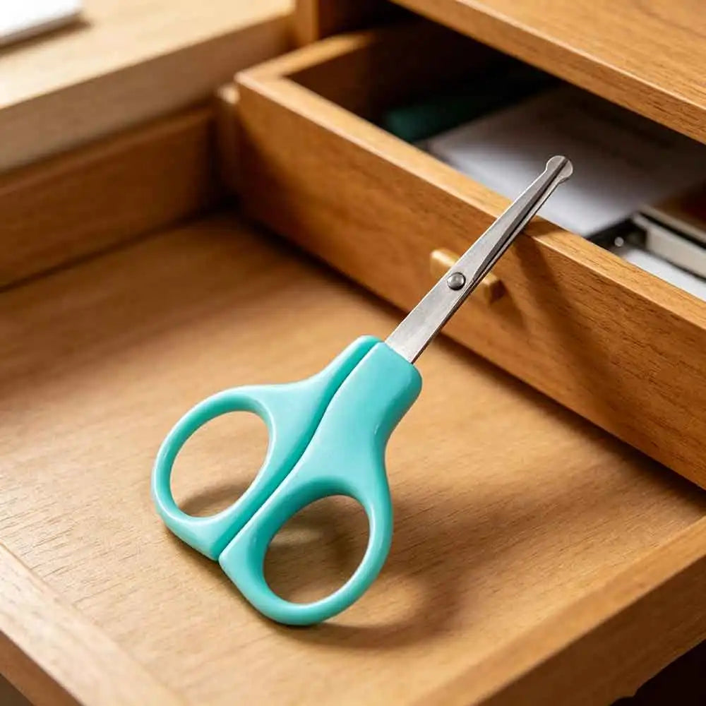Round-Tip Safety Scissors – Nose Hair, Eyebrow & Baby Nail Safety Scissors QXL