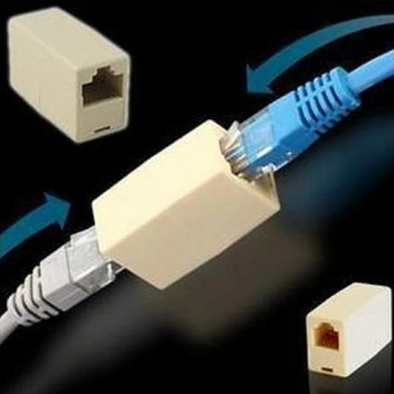 10-Pack RJ45 Female to Female Ethernet Coupler Connectors Ethernet Coupler Connector QXL
