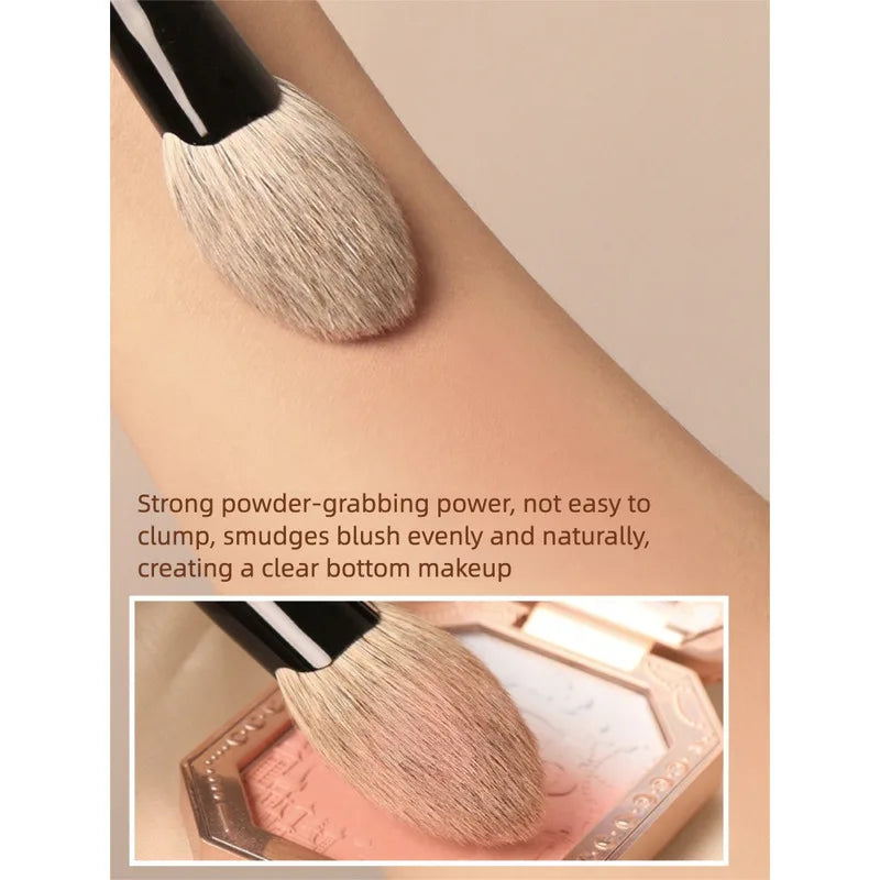 D80 Heart-Shaped Goat Hair Blush & Highlight Brush Blush Highlight Brush QXL