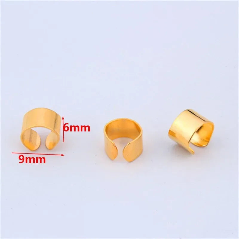 10-Pack Metal Dreadlock Hair Rings, Braid Beads & Beard Cuffs Hair Ring Cuffs QXL