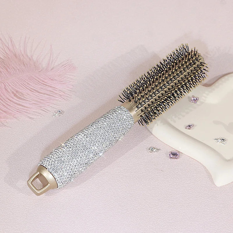 Diamond Anti-Static Air Cushion Rolling Comb | Curly Hair Air Cushion Comb QXL