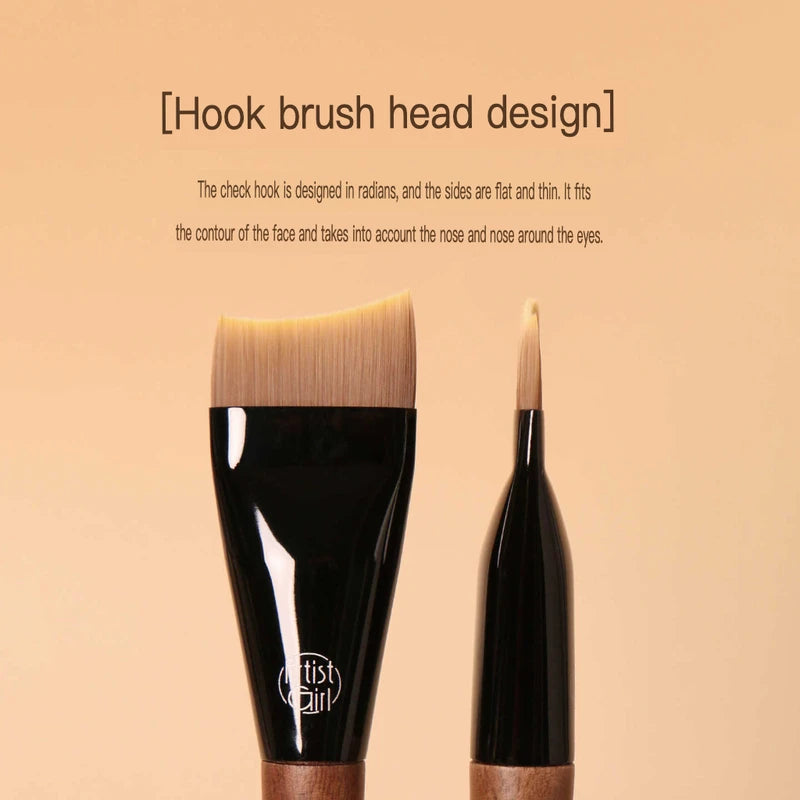 B78 Tick-Mark Foundation Brush | Seamless Liquid Coverage Foundation Makeup Brush QXL