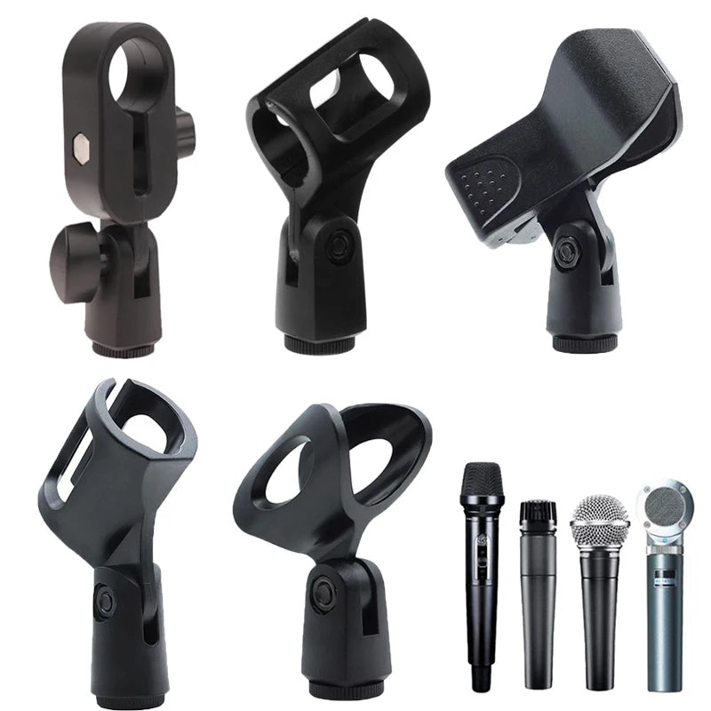 Universal Mic Shock Mount Clip Holder | Anti-Vibration 21–25mm Microphone Shock Mount QXL