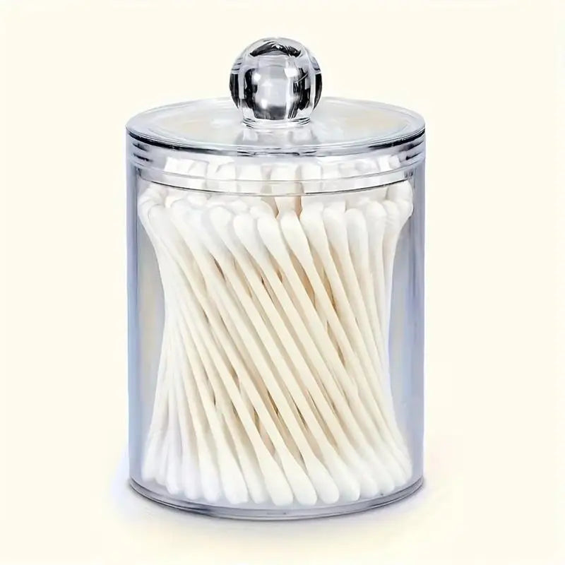 Acrylic Organizer Box – Clear Storage for Swabs & Makeup Acrylic Storage Organizer QXL