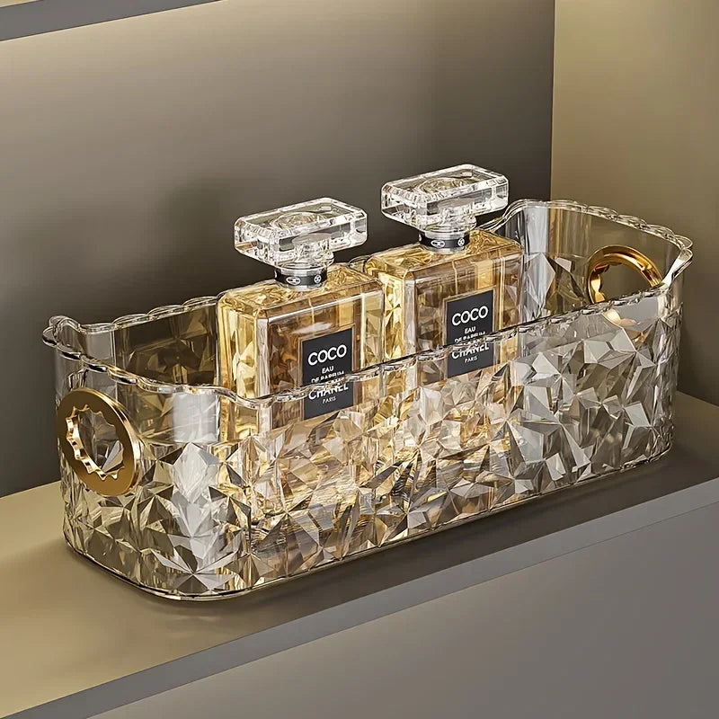 Cosmetic Storage Box | Freestanding Vanity Display Organizer Cosmetic Organizer QXL