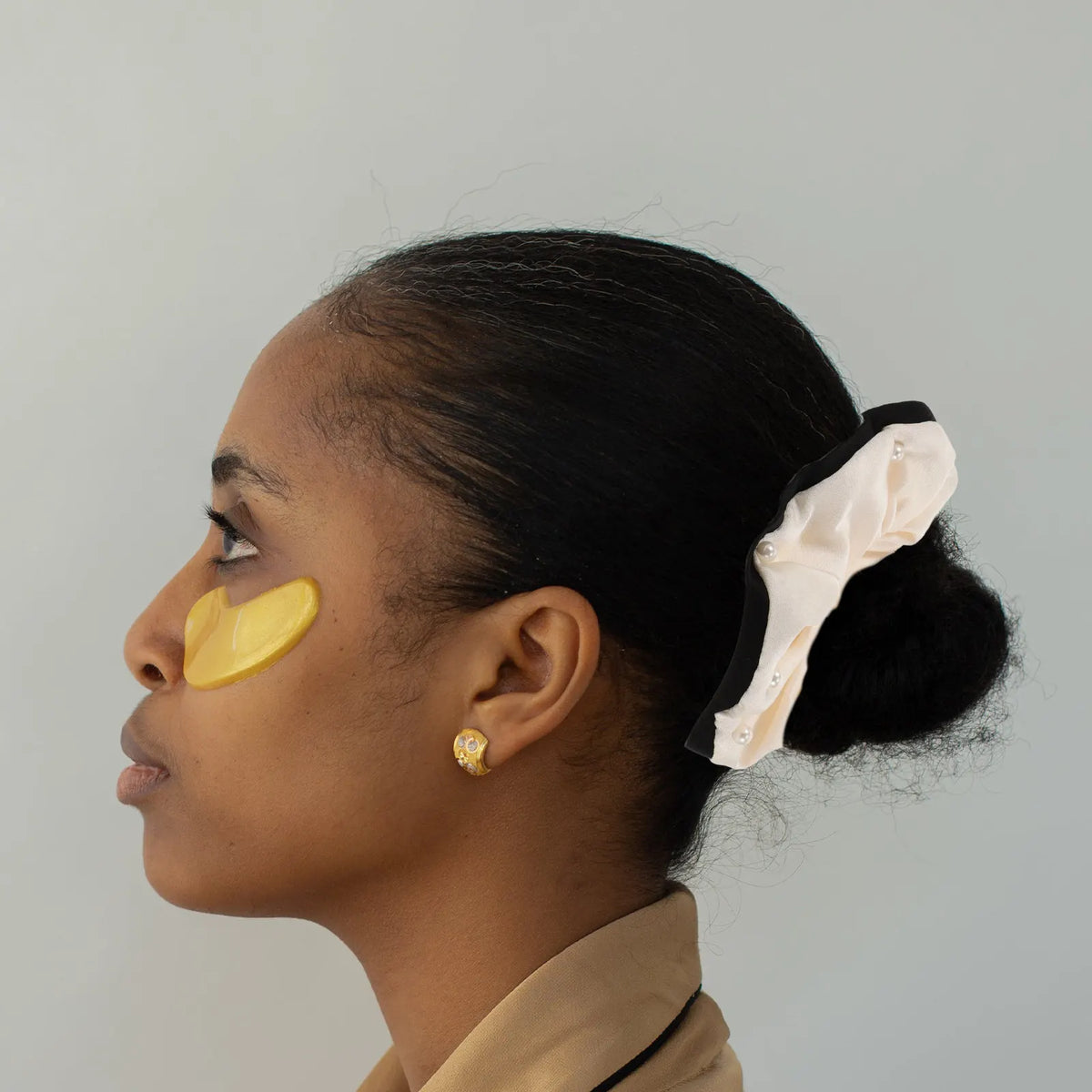 2-Pack Soft Fabric Hair Scrunchies | Elastic Ponytail Holders Hair Scrunchies QXL