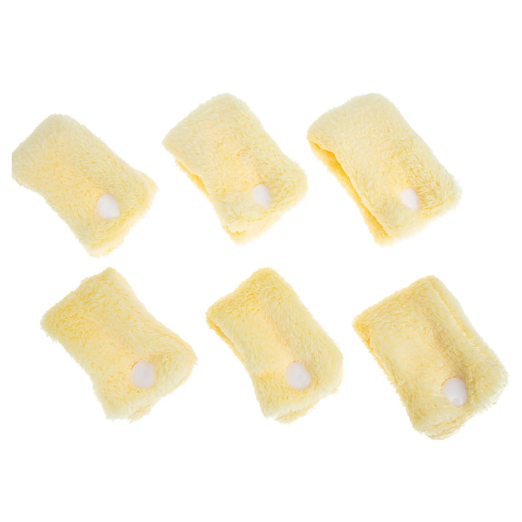 6-Pack Coral Fleece Heatless Sleeping Hair Rollers for Women Sleeping Hair Rollers QXL