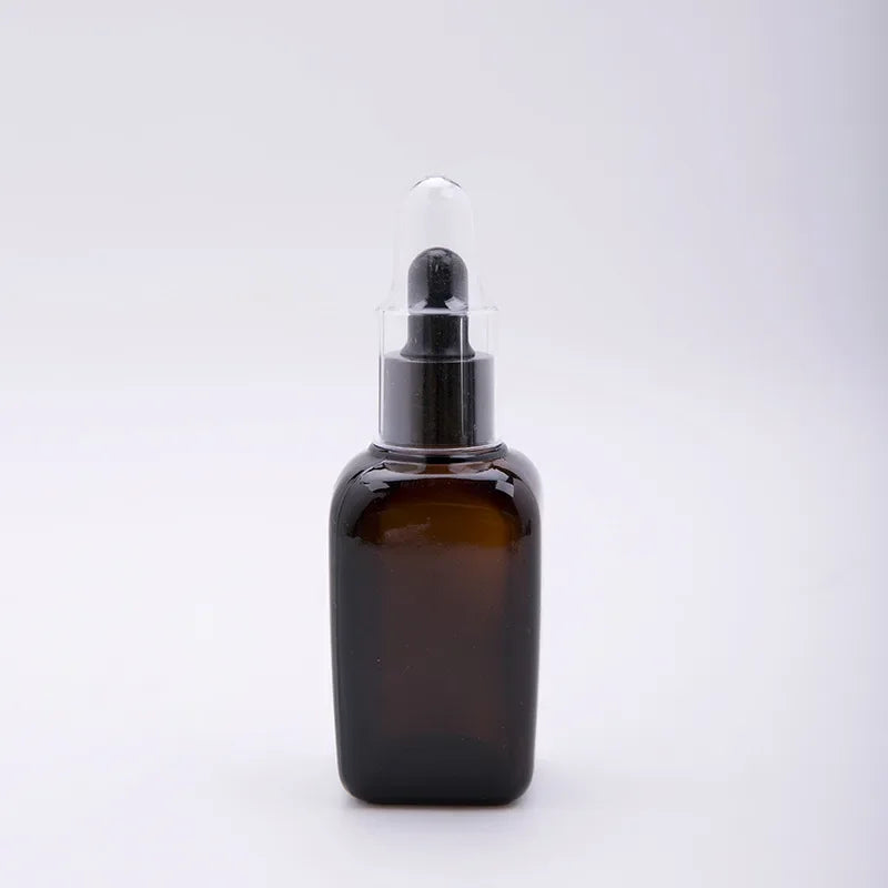 Amber Glass Dropper Bottle with Pipette | 15–100ml Glass Dropper Bottle QXL