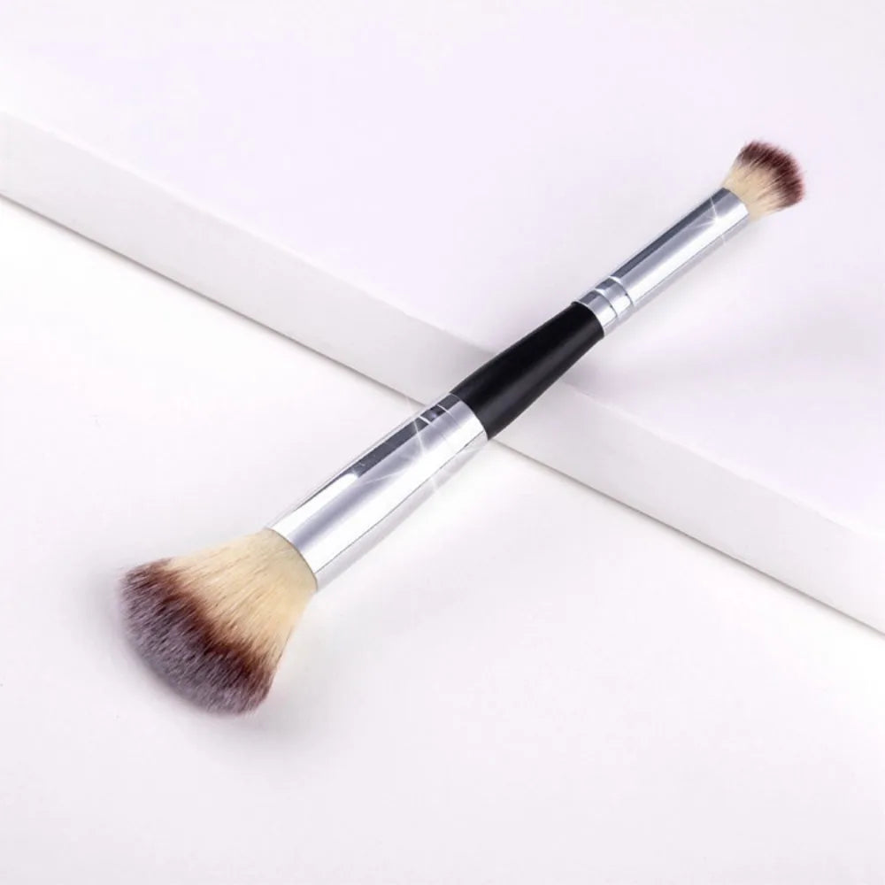 Dual-Ended Foundation & Concealer Brush | Synthetic Bristles Dual-Ended Makeup Brush QXL