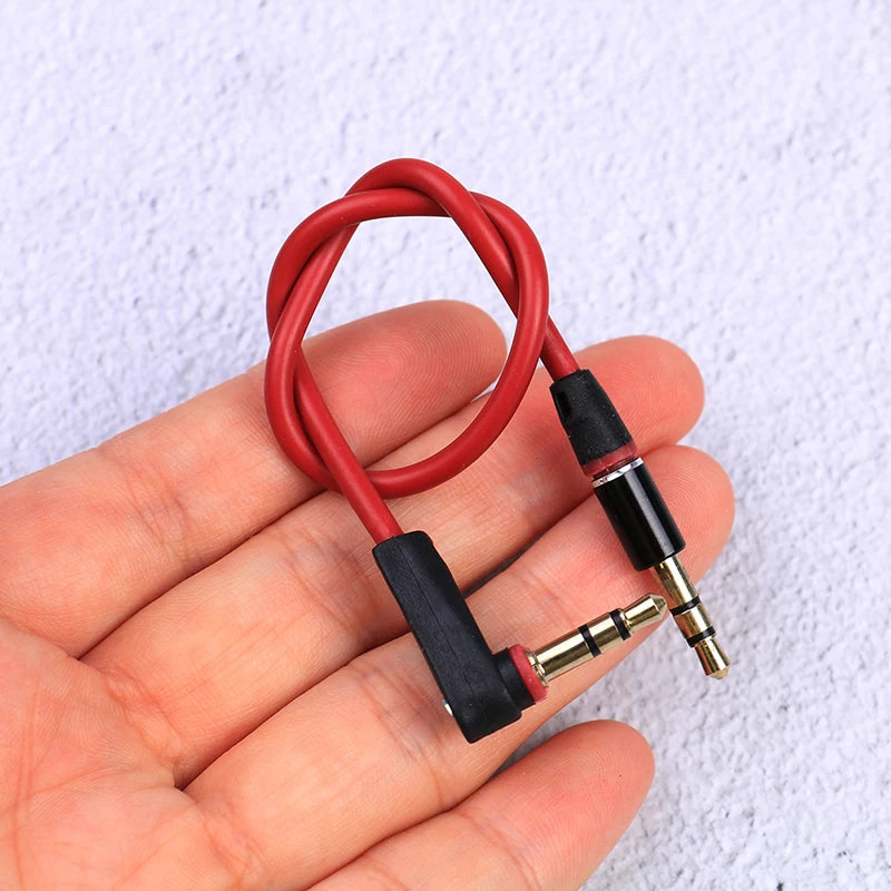 3.5mm Male to Male Aux Cable – 20cm Short Stereo Audio Cord Audio Aux Cable QXL