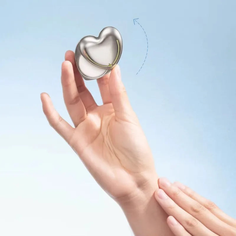 Heart-Shaped Solid Perfume Necklace | Portable Fragrance Gift Solid Perfume Necklace QXL