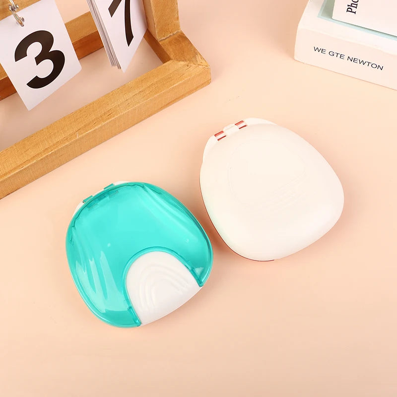 Press-to-Open Retainer & Denture Storage Case | Shell Box Dental Retainer Case QXL