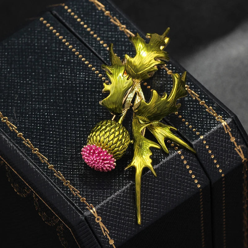 Rhinestone Green Primrose Brooch Pin | Floral Corsage for Women Rhinestone Brooch Pin QXL