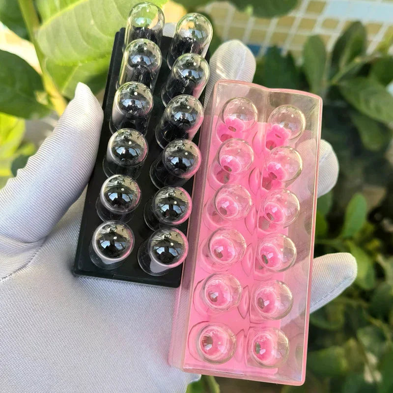 12-Pack Empty Lipstick Tubes & Lip Balm Containers + Storage Box Lipstick Tube Set QXL