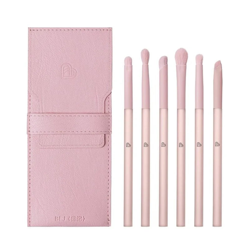 6-Piece Natural Hair Eyeshadow Brush Set | Soft & Gentle Eyeshadow Brush Set QXL Eyeshadow brush set