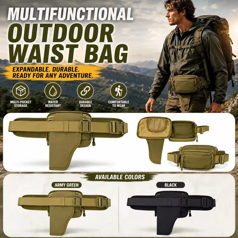 Tactical Waist Pack MOLLE EDC Organizer | Hiking & Travel Bag Tactical Waist Pack QXL