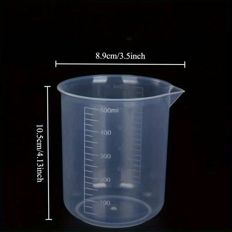 500ml Graduated Plastic Measuring Cup | Food-Safe Kitchen Jug Measuring Cup QXL