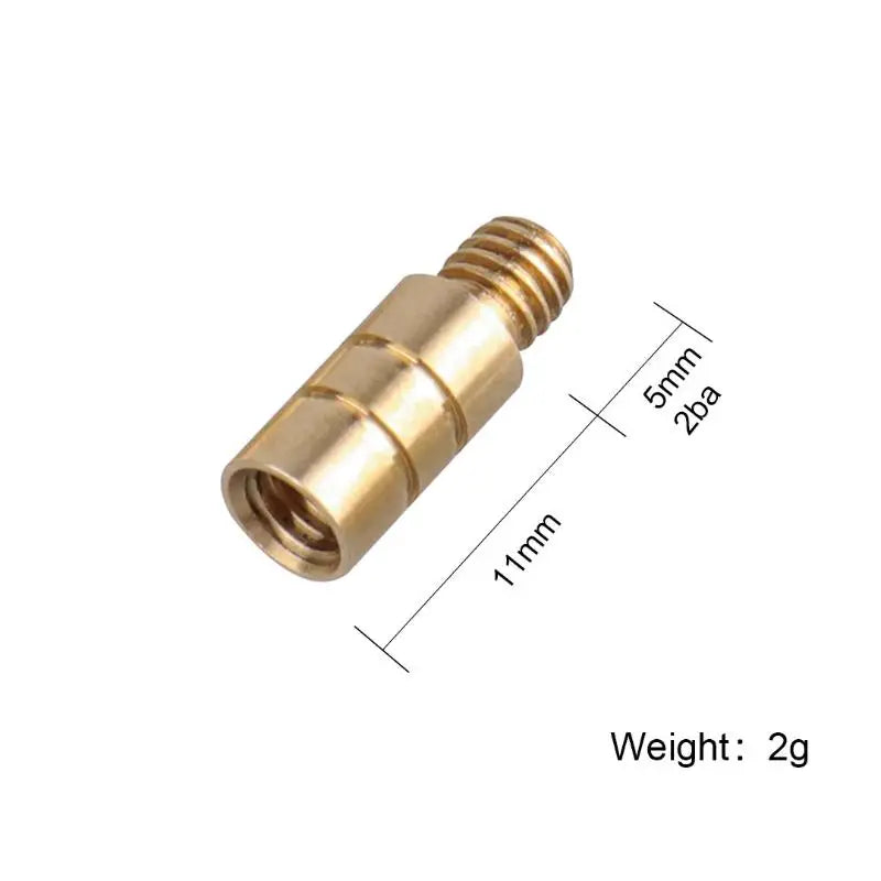 3-Pack Brass 2g Dart Shaft Weight Accentuators | 2BA Fit Dart Shaft Weights QXL