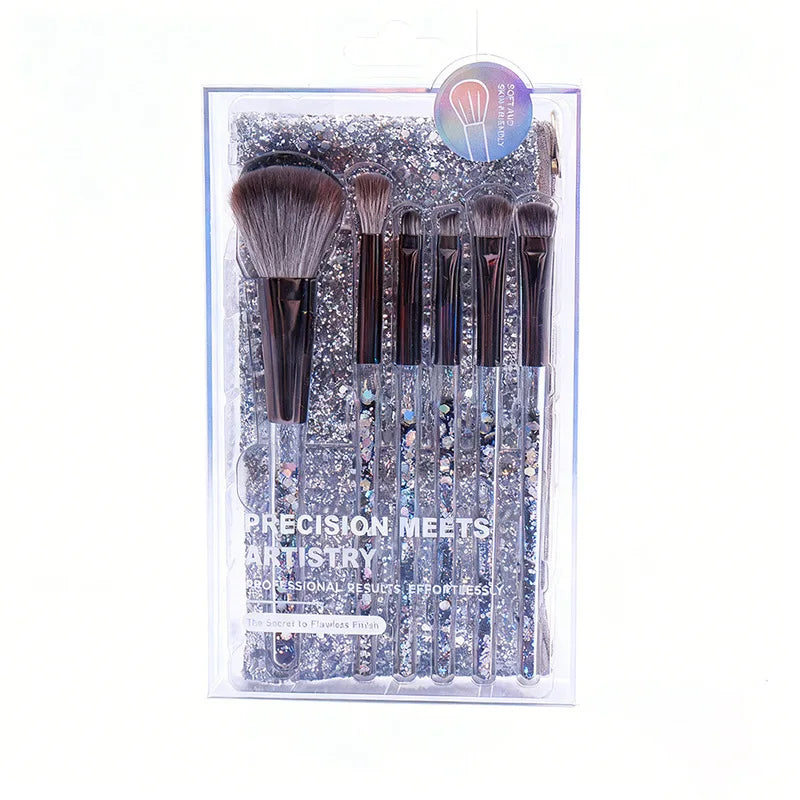 Zoreya 6-Piece Makeup Brush Set | Eyeshadow & Blush Makeup Brush Set QXL
