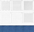 6-Piece Acrylic Sashiko Stencil Set | Quilting & Embroidery Embroidery Stencil Set QXL AECH04-12912