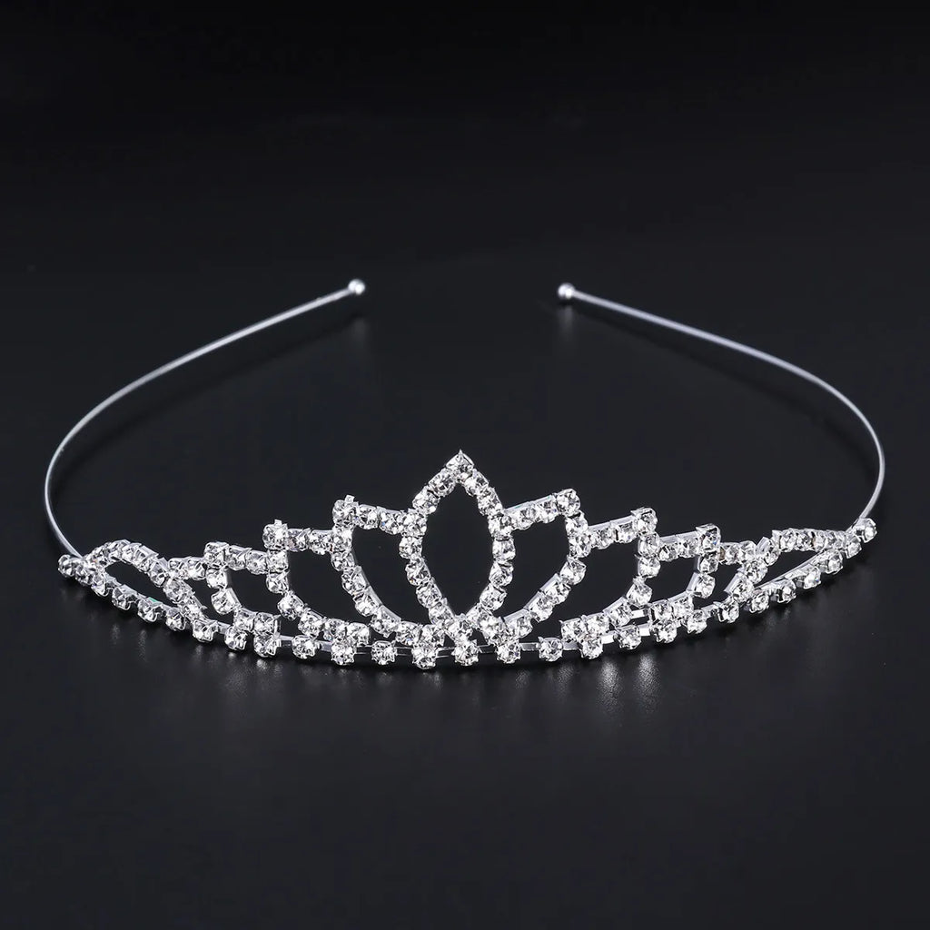 2-Pack Rhinestone Heart Tiara Crown | Wedding & Prom Headband Bridal Tiara Crown QXL