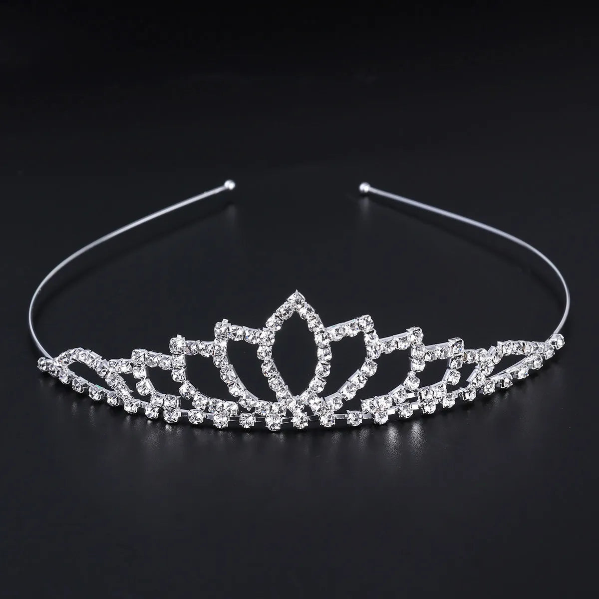 2-Pack Rhinestone Heart Tiara Crown | Wedding & Prom Headband Bridal Tiara Crown QXL
