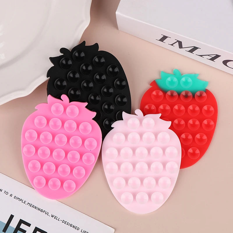Strawberry Suction Cup Phone Stand | Universal Car & Desk Mount Phone Suction Mount QXL