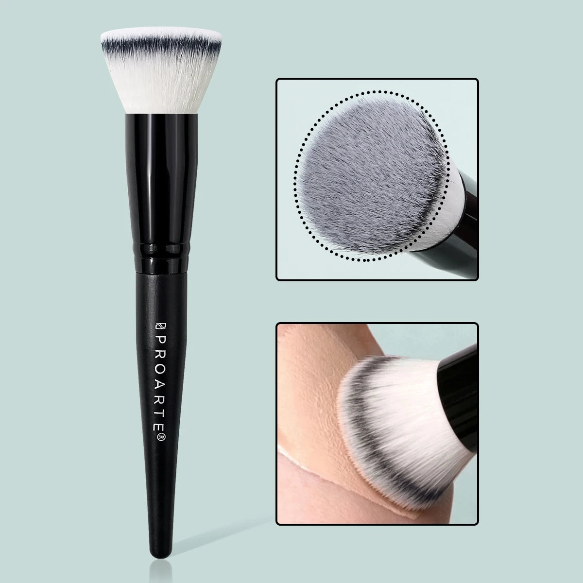 KOSSHOW Slanted Foundation Brush | Liquid & Cream Foundation Makeup Brush QXL
