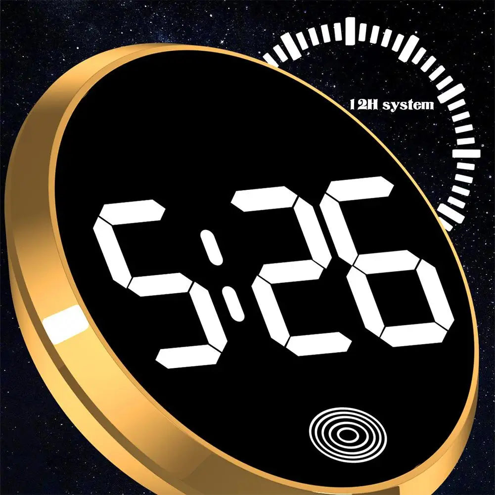 Car Luminous LED Clock | Touch Button Dashboard Timepiece Car Dashboard Clock QXL