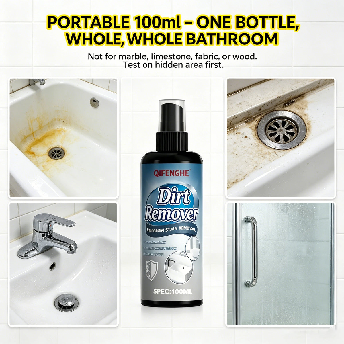 Multi-Surface Dirt Remover Spray | Stubborn Stain Cleaner Multi-Surface Cleaner QXL