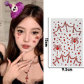 3D Halloween Spider Face Gems & Rhinestone Body Stickers Face Gem Stickers QXL B
