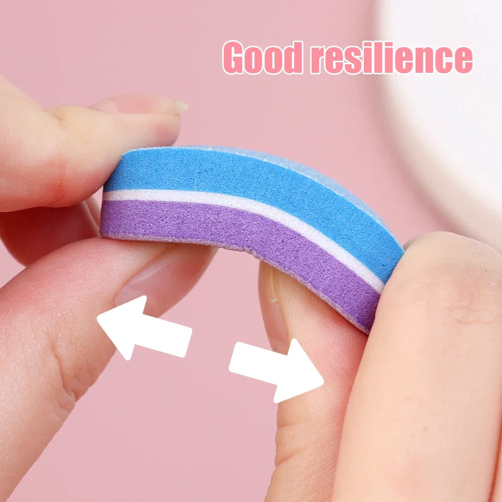 Double-Sided Sponge Nail Buffer Files 100/180 Grit | 20–100 Pack Sponge Nail Buffer QXL