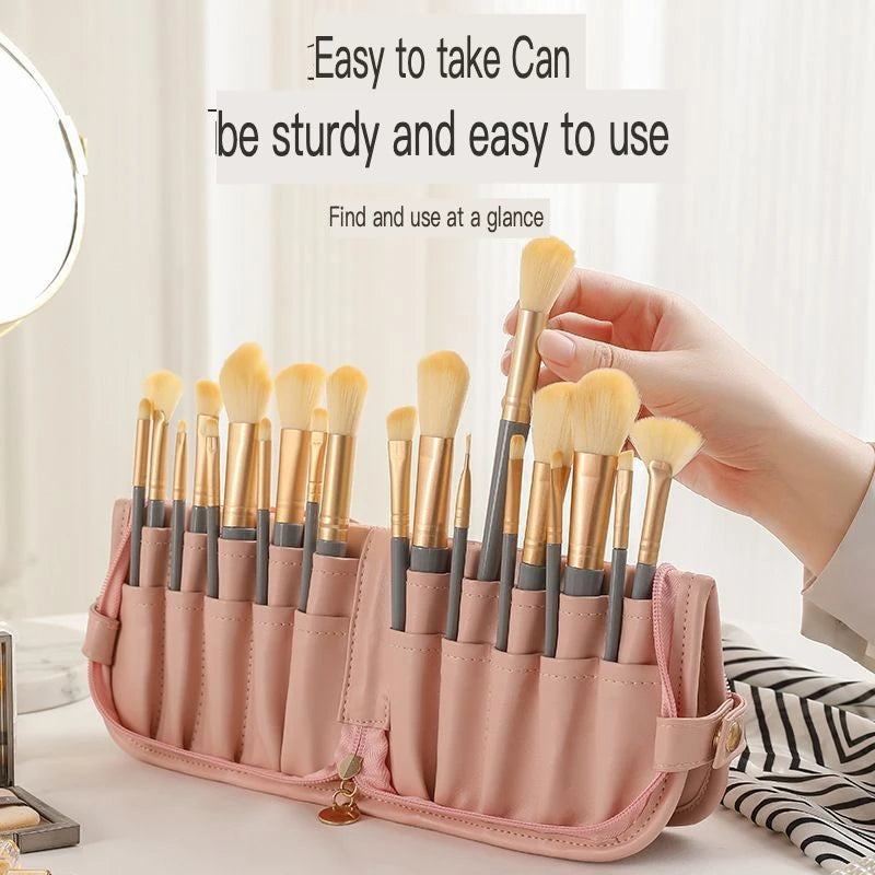 Standing Makeup Brush Organizer Bag | Tattoo Pen Storage Makeup Brush Organizer QXL