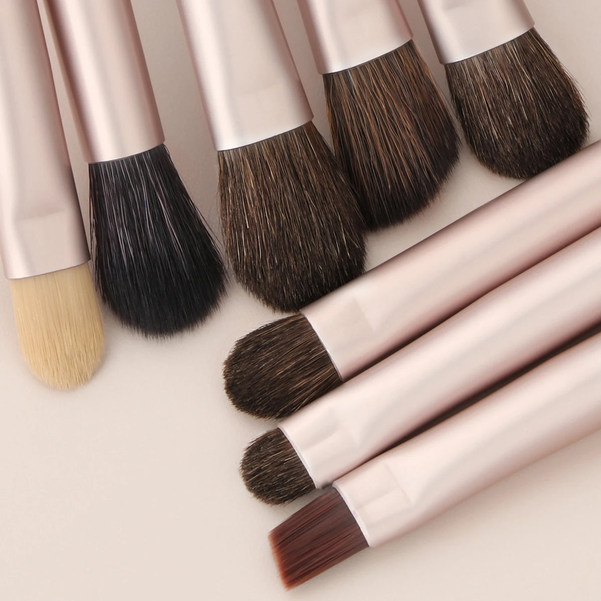 Ronshadow 12-Pc Cream Yellow Makeup Brush Set | Soft Bristles Makeup Brush Set QXL