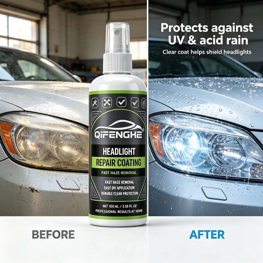 Car Headlight Restoration Coating Spray | DIY Haze Removal Headlight Restoration Spray QXL