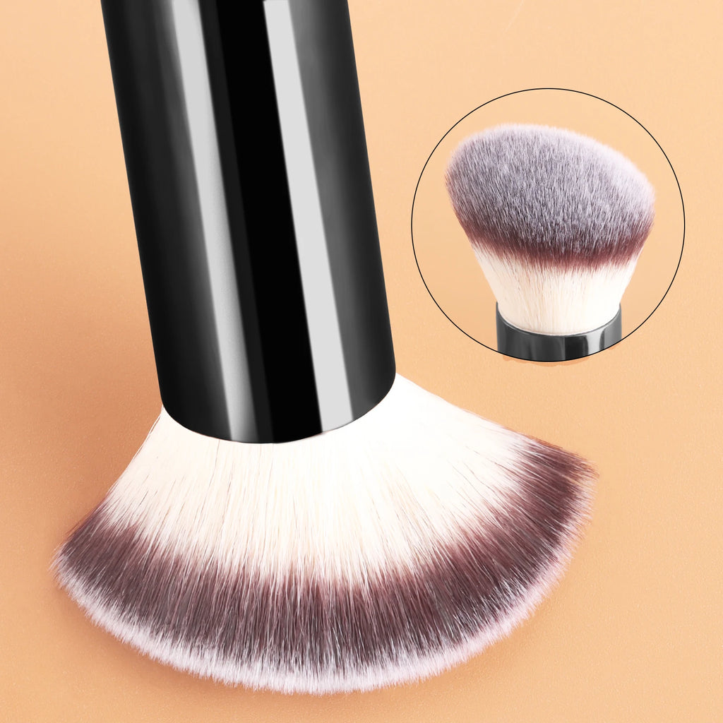 Ronshadow 2-Pc Powder & Contour Makeup Brush Set Makeup Brush Set QXL