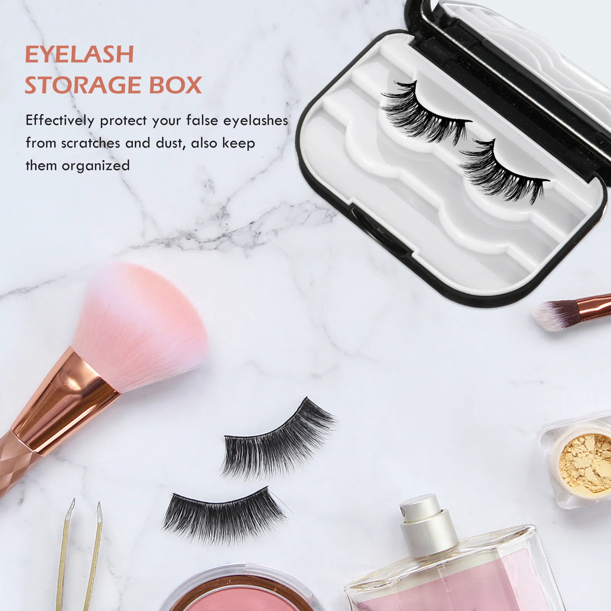 Eyelash Storage Case | False Lash Organizer Box Lash Storage Case QXL