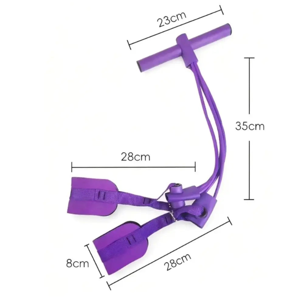 Resistance Band Set with Foot Pedals | AB & Full-Body Workout Resistance Band Set QXL