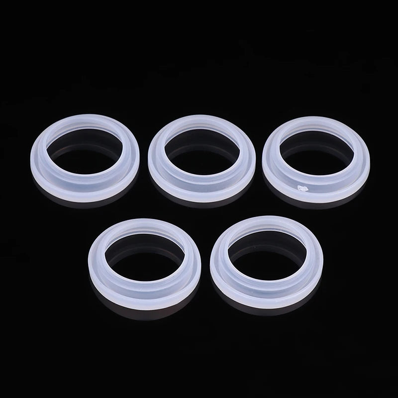 5-Pack Silicone O-Ring Gaskets for Vacuum Flask Lids 4.5 & 5.2cm Flask Seal Gasket QXL