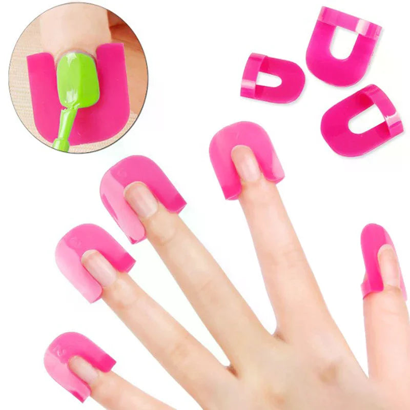 26-Pc G-Curve Nail Varnish Shield Protectors | 10 Sizes Nail Varnish Shield QXL