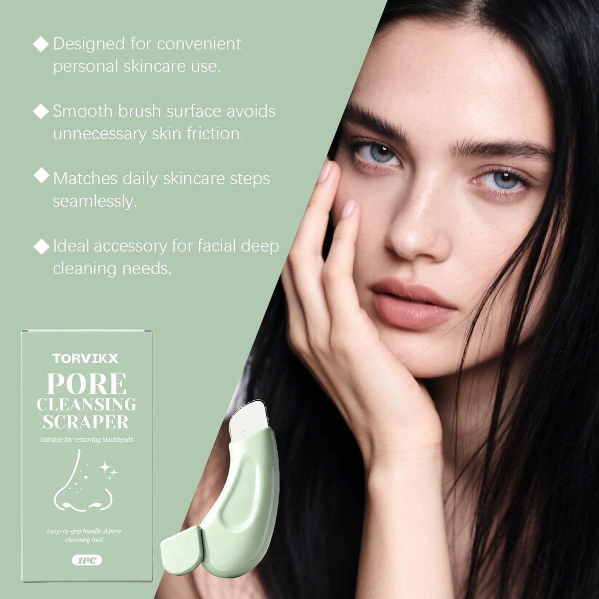 South Moon Pore Cleansing Facial Scraper | Blackhead Tool Facial Pore Scraper QXL