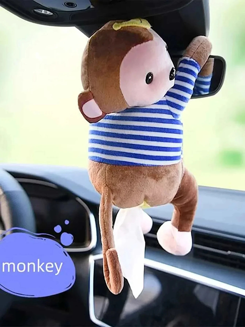 Monkey Cartoon Tissue Box Cover | Car, Home & Bathroom Tissue Box Cover QXL