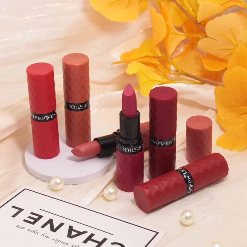 6-Color Waterproof Lipstick Set | Long-Lasting, No Cup Stain Lipstick Set QXL