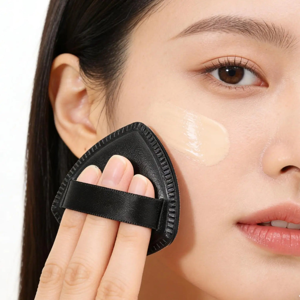 Black Sponge Powder Puff with Box | Wet & Dry Makeup Tool Makeup Sponge Puff QXL