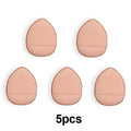 Mini Finger Puff Sponges 5/10-Pack | Foundation & Concealer Makeup Sponge Puff QXL 5 brown in bag